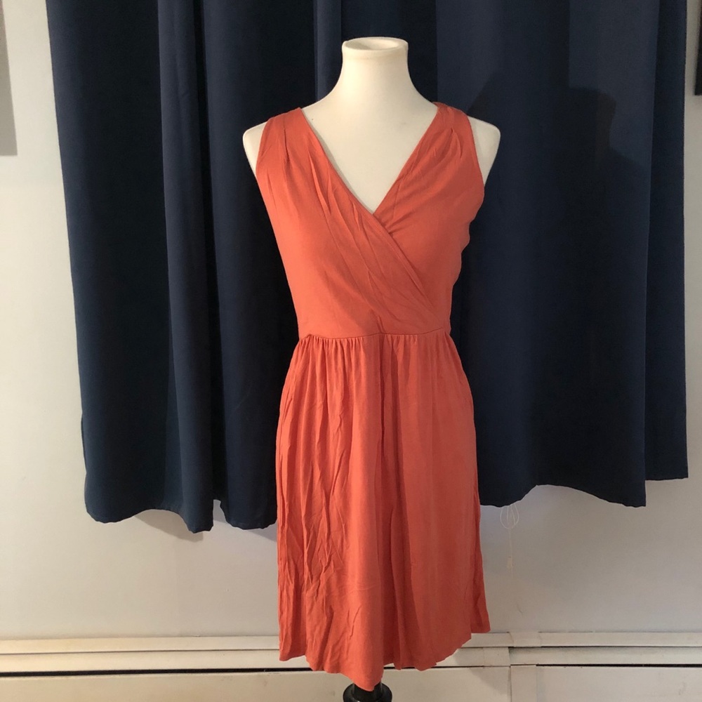 BOGO LOFT salmon coral sleeveless dress